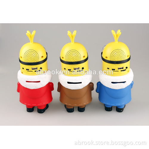 2015 Minion promotion gift bluetooth fm radio usb sd card reader speaker manufacturer